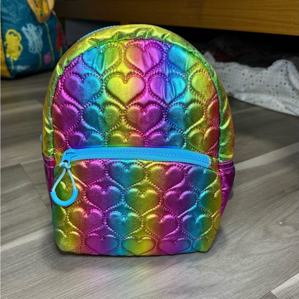 Colorful Heart Pattern Kids Adaptive Backpack